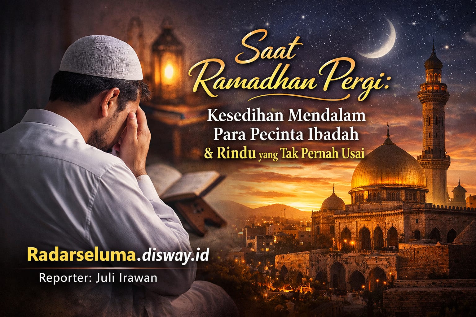 “Saat Ramadhan Pergi: Kesedihan Mendalam Para Pecinta Ibadah dan Rindu yang Tak Pernah Usai”