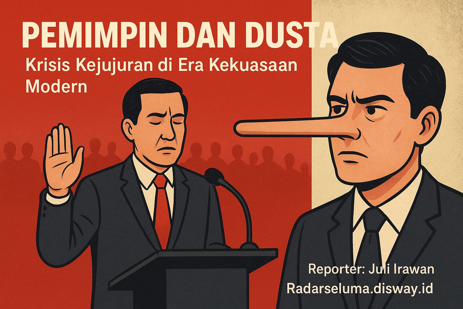 Pemimpin dan Dusta: Krisis Kejujuran di Era Kekuasaan Modern