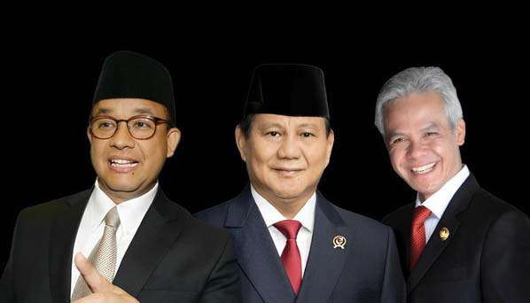  Quick Count Litbang Kompas 44,80%, Anies 22,49%, Prabowo 60,14%, Ganjar 17,44%
