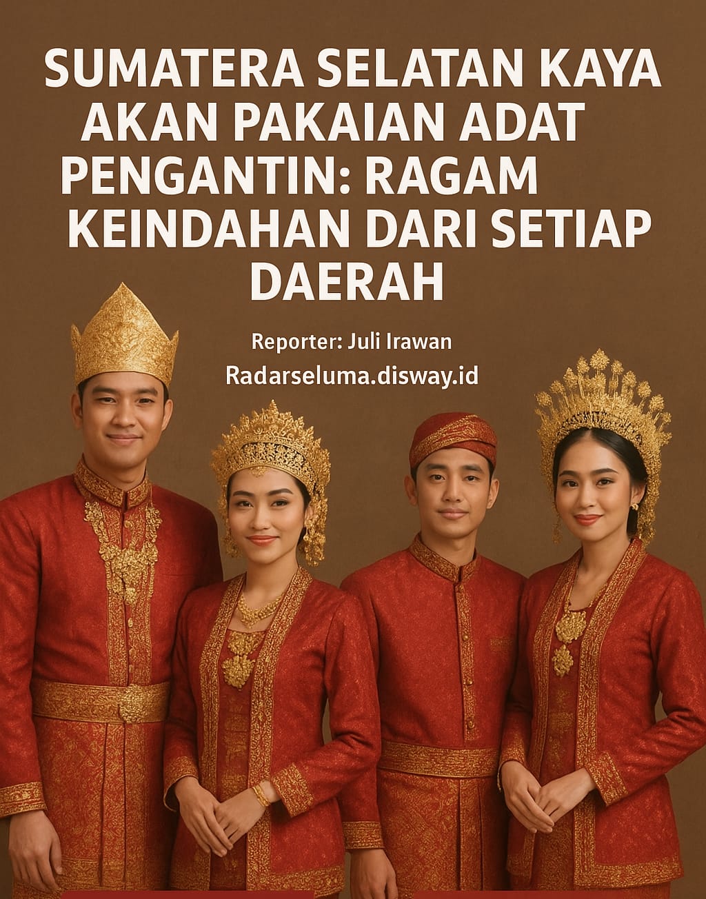 Sumatera Selatan Kaya Akan Pakaian Adat Pengantin: Ragam Keindahan dari Setiap Daerah