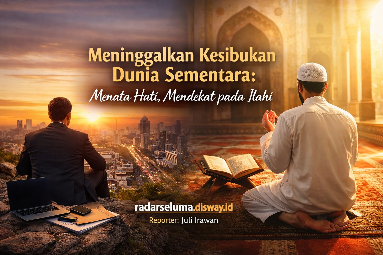 Meninggalkan Kesibukan Dunia Sementara: Menata Hati, Mendekat pada Ilahi