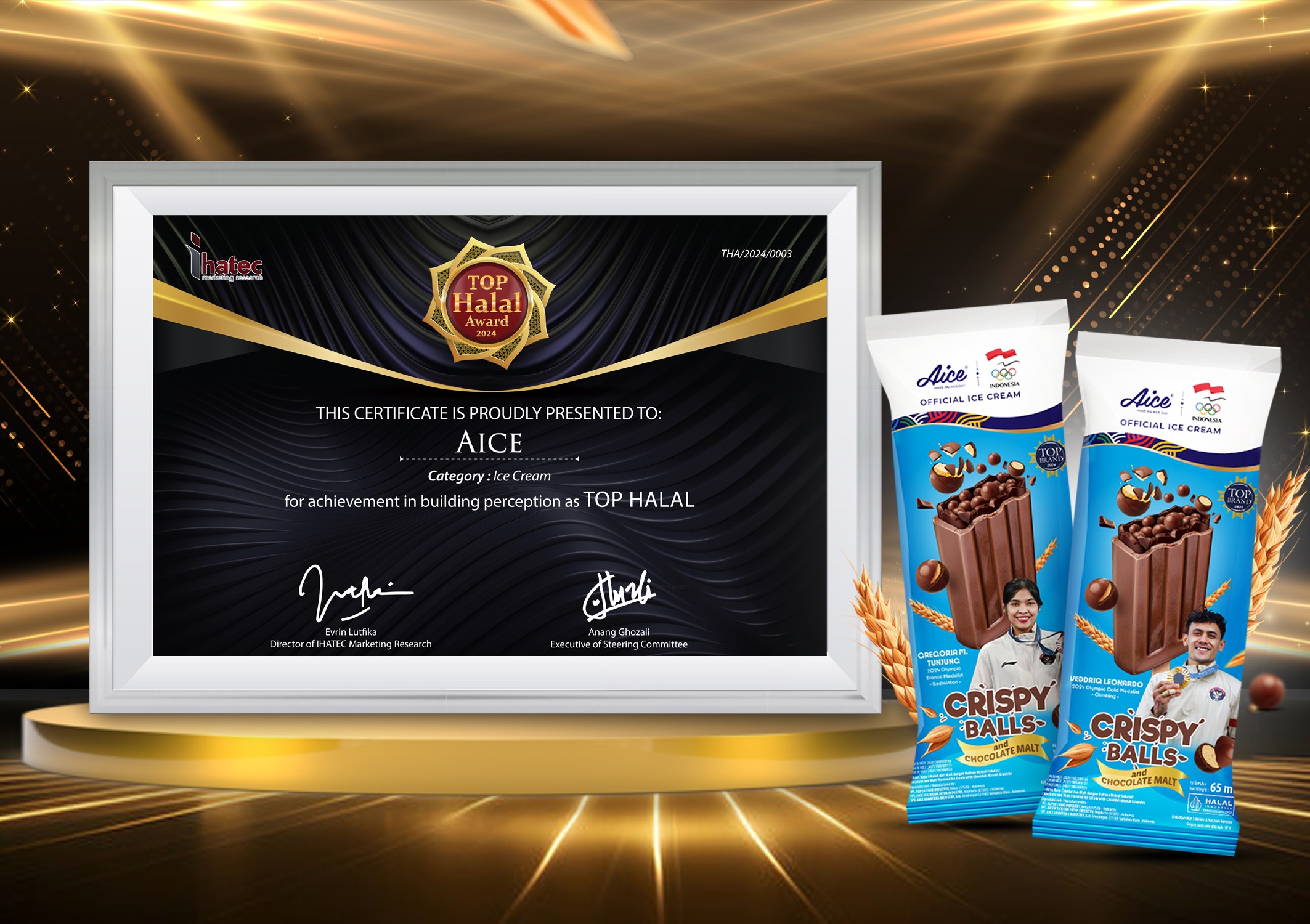 Aice  Raih TOP HALAL AWARD, Konsisten Jaga Kepercayaan Konsumen 