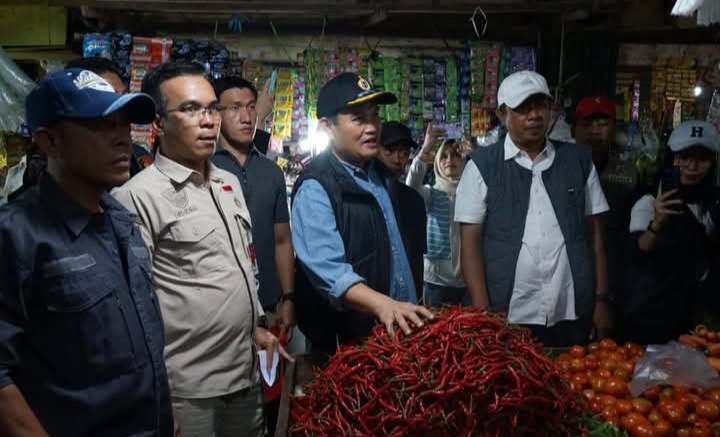 Jelang Ramadan, Pemprov Bengkulu dan Satgas Pangan Sidak Pasar Mingg