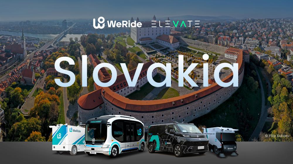WeRide Enters Slovakia, Launching Nation's First Autonomous Driving Program with ELEVATE Slovakia