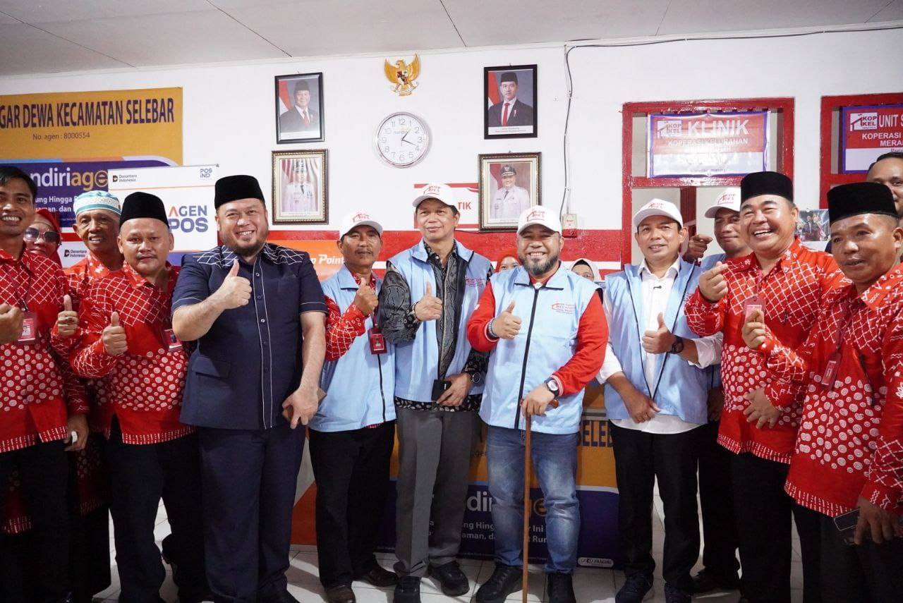 Gubernur dan Walikota Ikut Launching Koperasi Merah Putih Pagar Dewa Kota Bengkulu