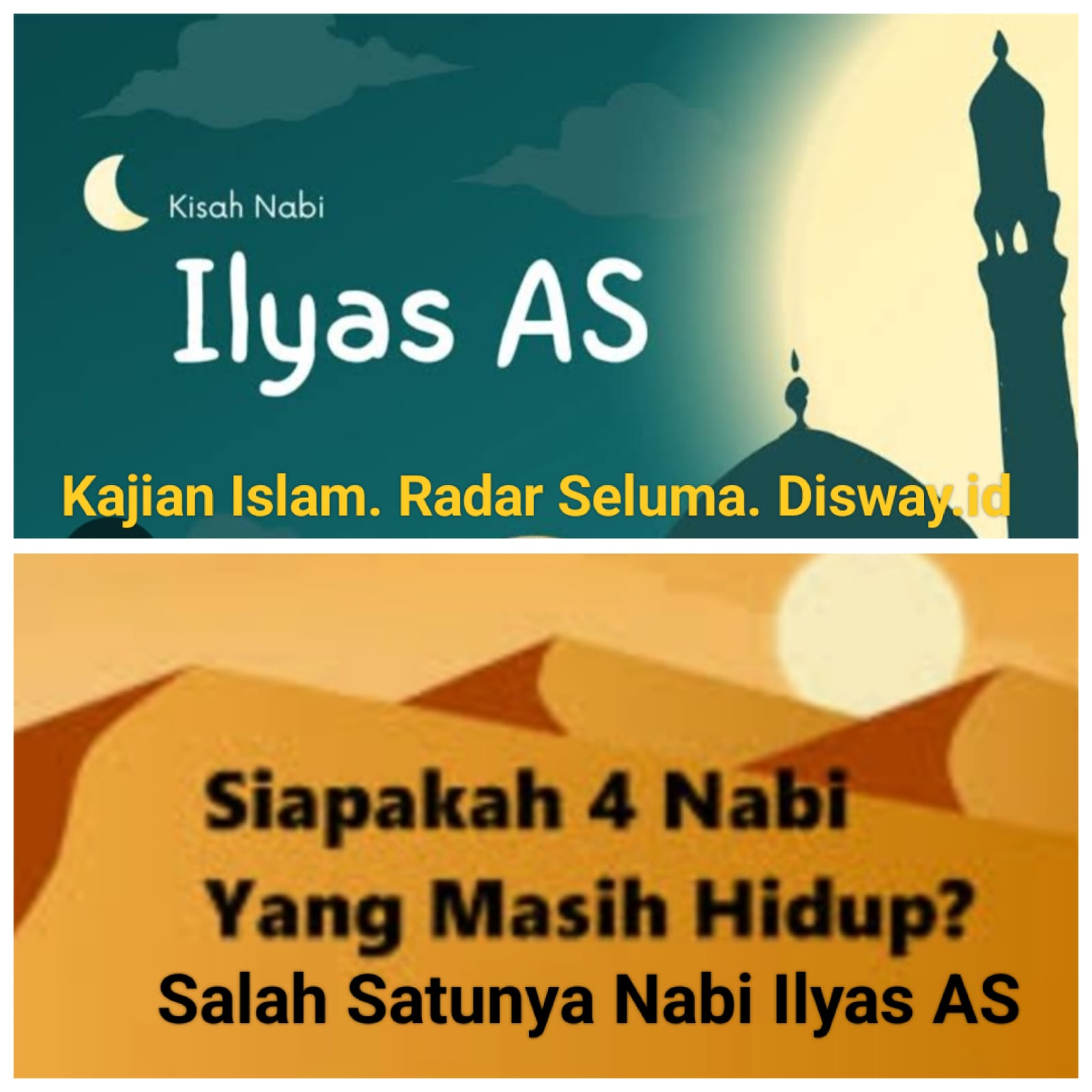 Nabi Ilyas AS Kata nya Masih Hidup Hingga Hari...?? Yuk Cari Tau Gimana Bisa. 