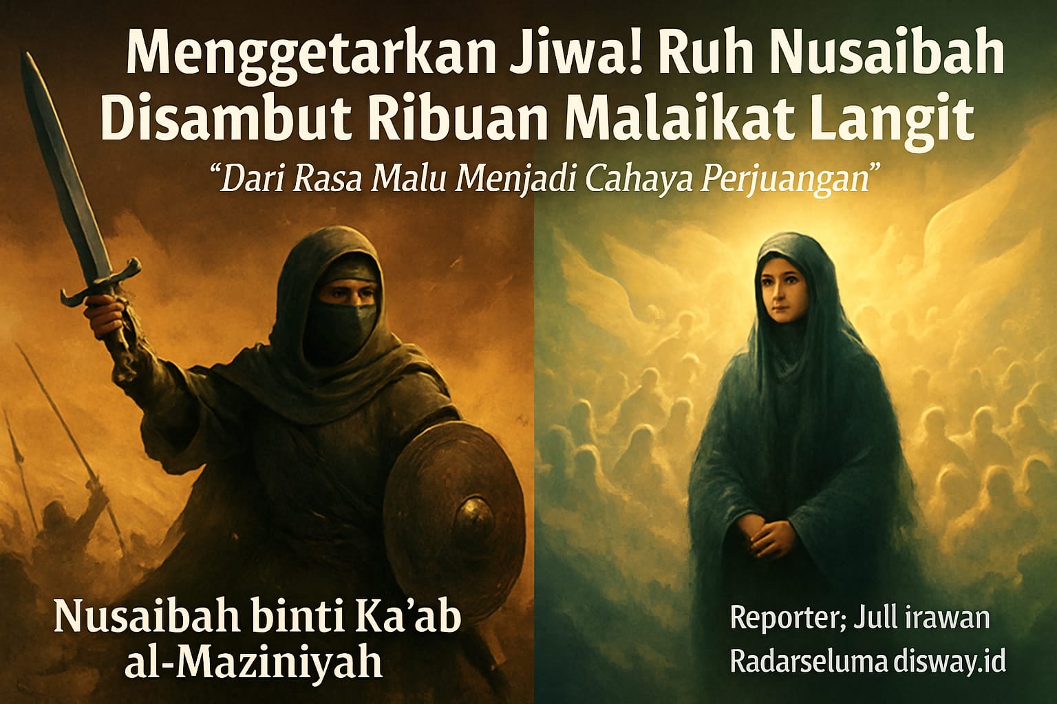 Menggetarkan Jiwa! Ruh Nusaibah Binti Ka’ab Disambut Ribuan Malaikat Langit Setelah Gugur Syahid Bersama Rasul