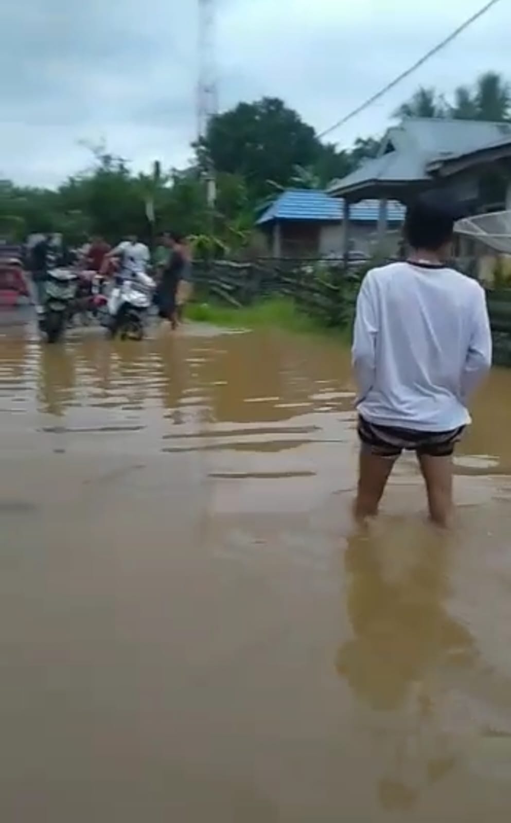 Rumah Warga Pagar Agung Terendam Banjir