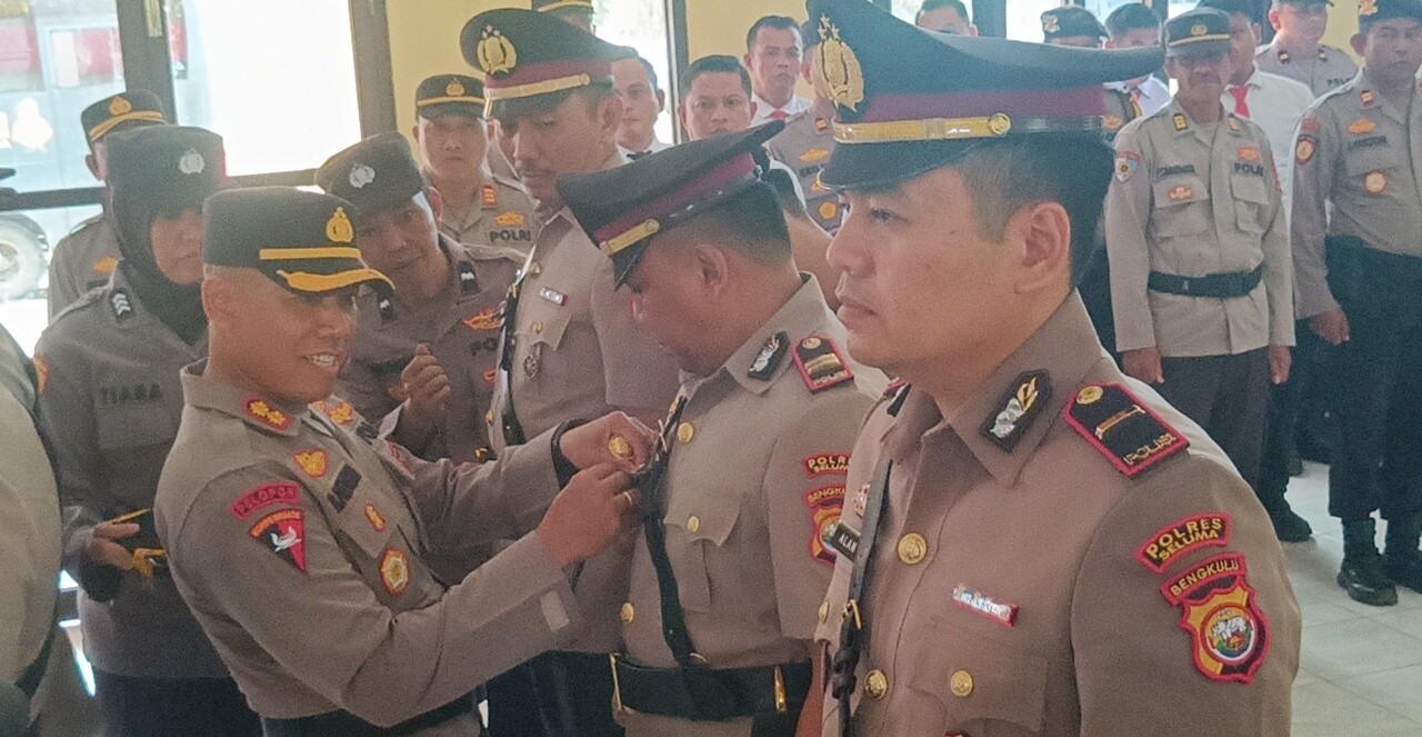 4 Perwira Polres Seluma Sertijab, Dipimpin Langsung Kapolres Seluma