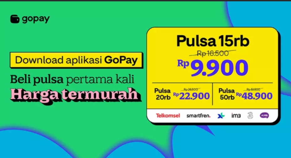 Gratis Top Up Gopay Download Aplikasi Bisa Beli Pulsa dan Tranfer ke Semua Bank Maupun Aplkasi Dana dan Shopee