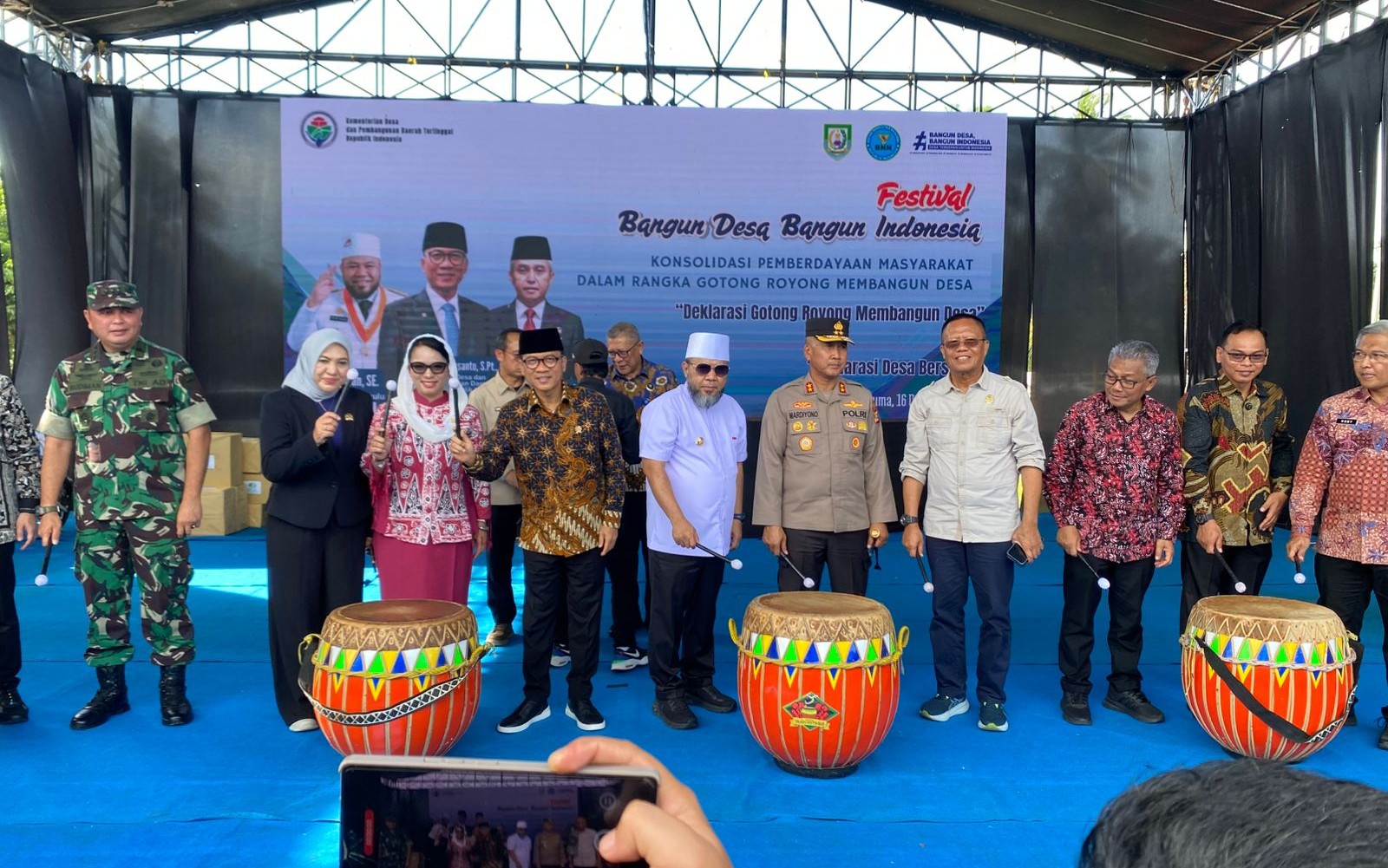   Deklarasikan Gerakan Gotong Royong dan Perang Melawan Narkoba, Mendes Kunjungan ke BP I Seluma