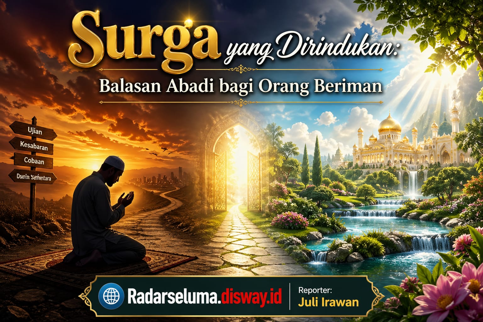 Surga yang Dirindukan: Balasan Abadi bagi Orang Beriman yang Taat dan Sabar