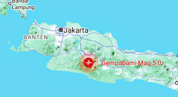 Berikut Pusat Gempa Yang Terjadi Di Bandung Hari Ini, Ini Penjelasan BMKG!