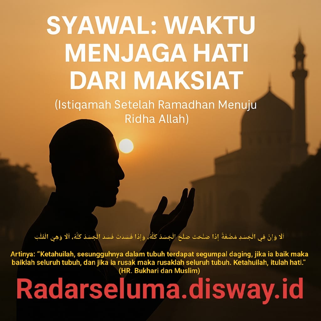 Syawal sebagai Waktu untuk Menjaga Hati dari Maksiat
