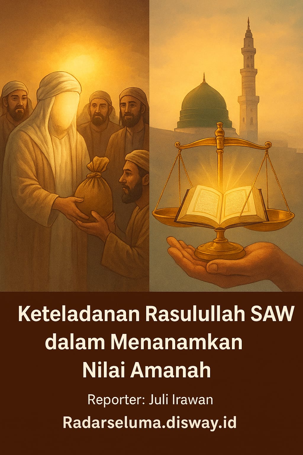 Keteladanan Rasulullah SAW dalam Menanamkan Nilai Amanah: Cermin Keimanan dan Tanggung Jawab Sejati