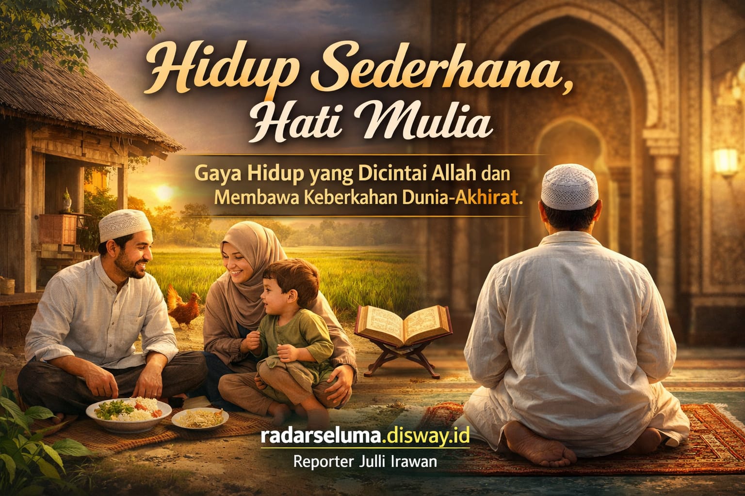 Hidup Sederhana, Hati Mulia: Gaya Hidup yang Dicintai Allah dan Membawa Keberkahan Dunia-Akhirat