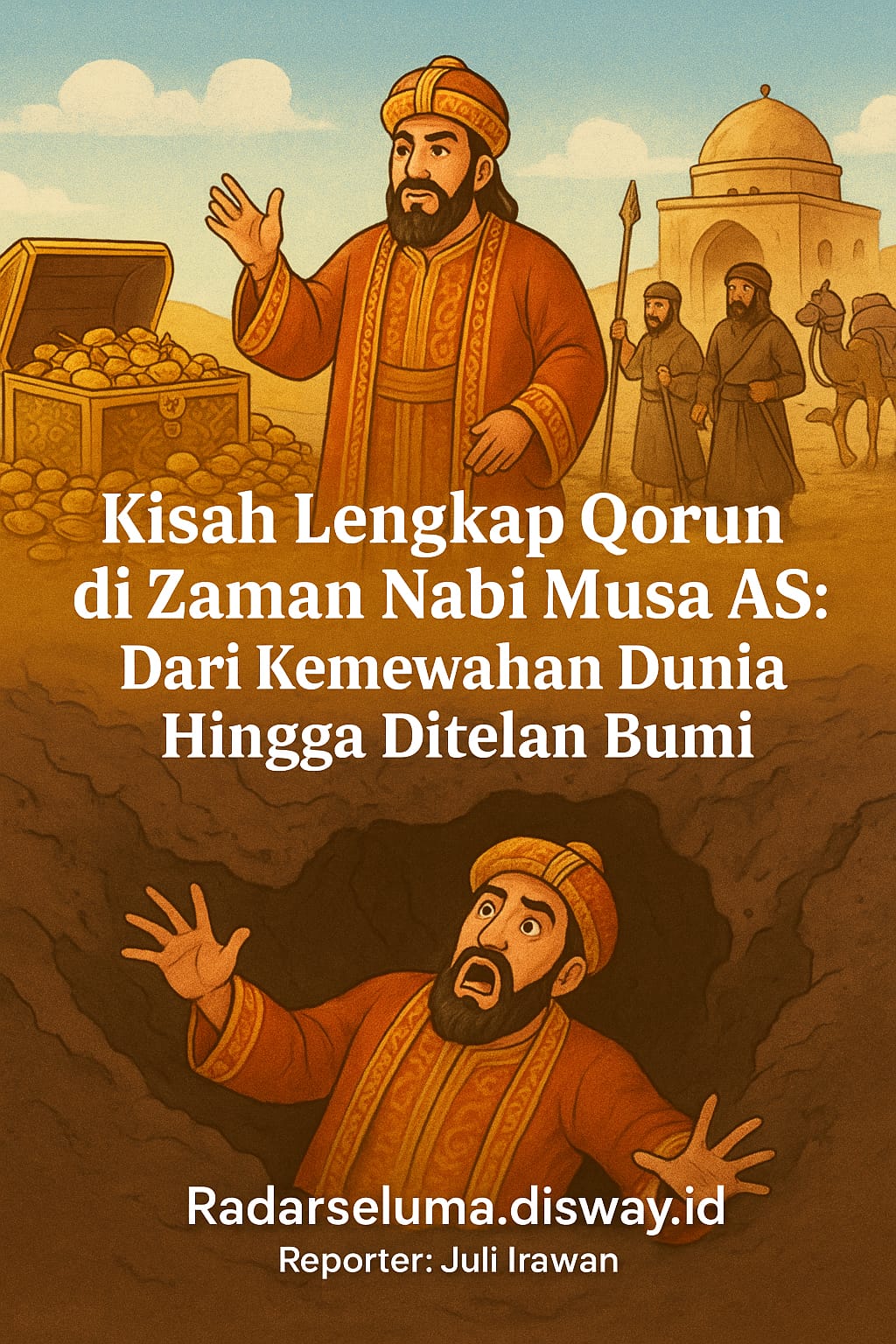 Kisah Qorun di Zaman Nabi Musa AS: Dari Kemewahan Dunia Hingga Ditelan Bumi