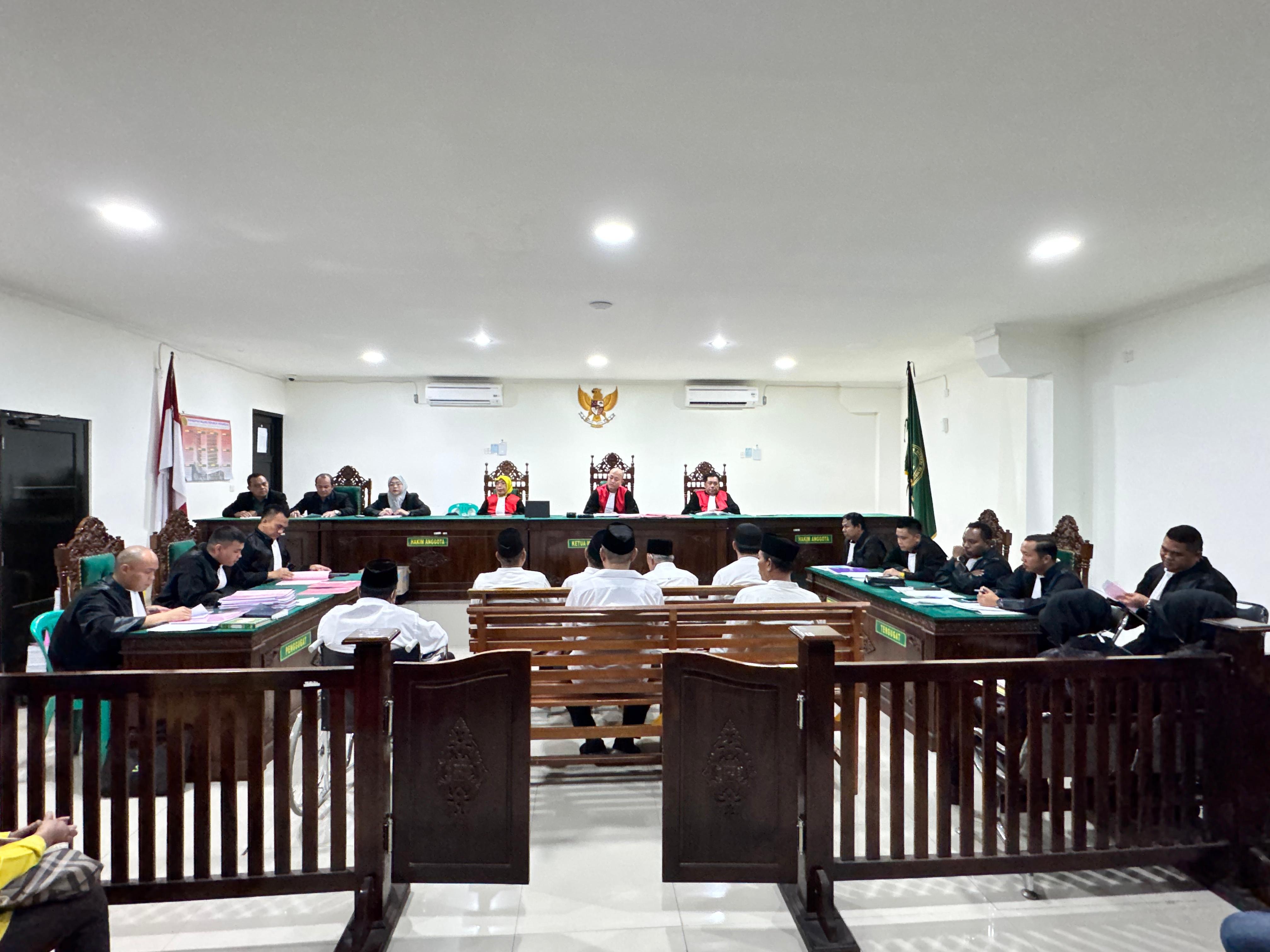 3 Eksepsi, 4 Terdakwa Kasus Pembebasan Lahan Kantor Bupati Seluma Tak Eksepsi