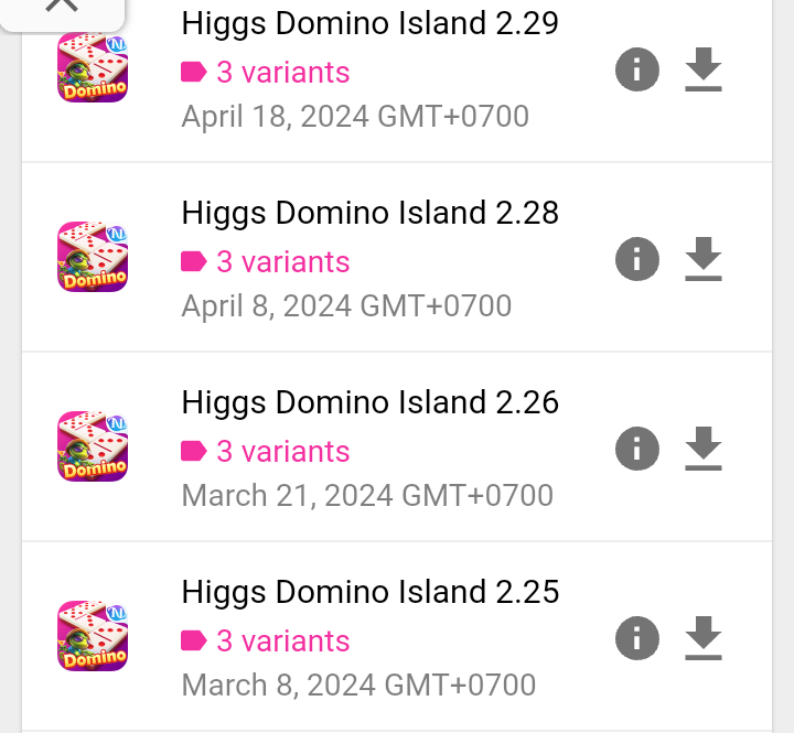 Higgs Domino Global v2.29 Terbaru 2024 Update Game Baru