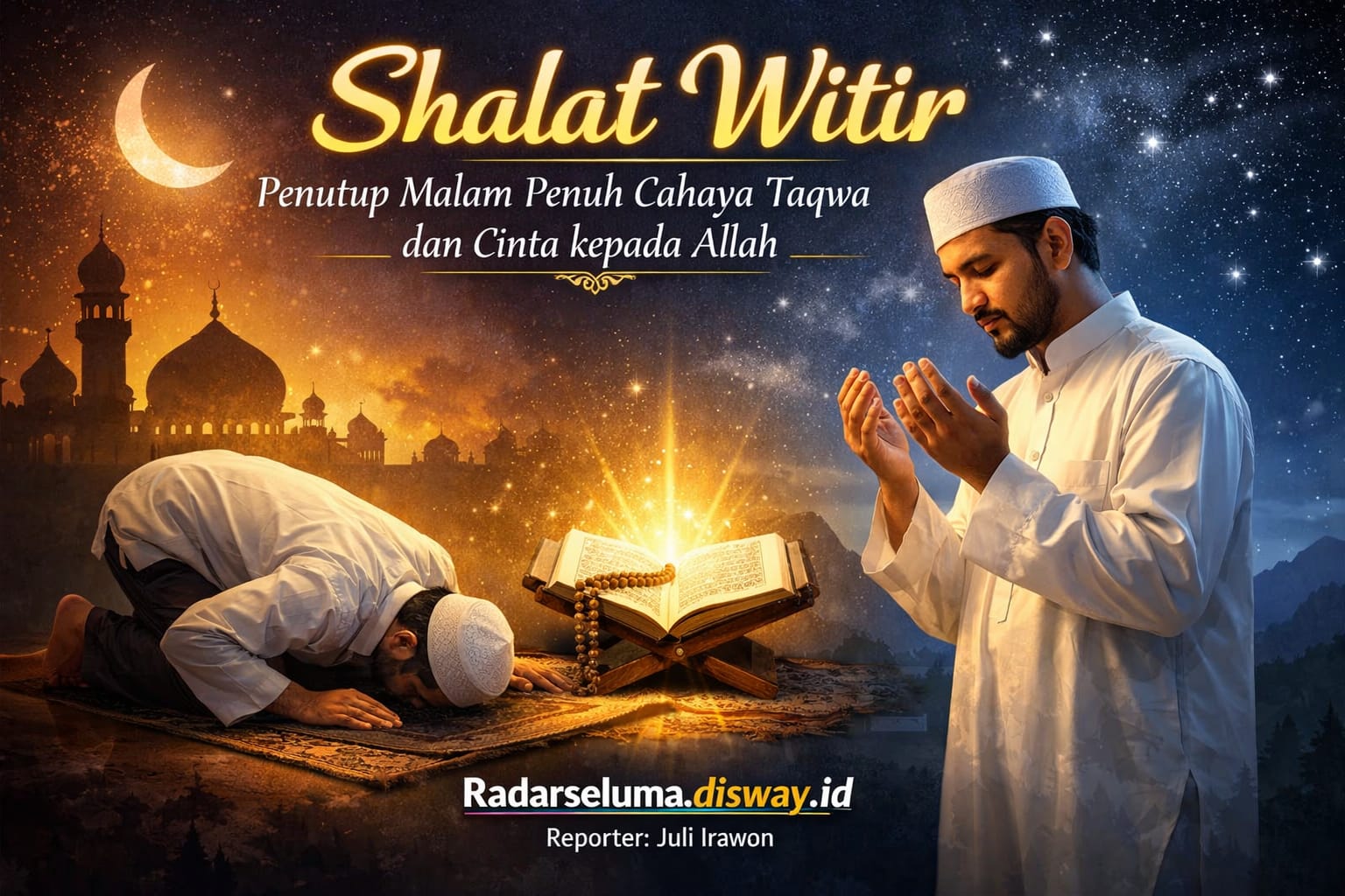 Shalat Witir: Penutup Malam Penuh Cahaya Taqwa dan Cinta kepada Allah