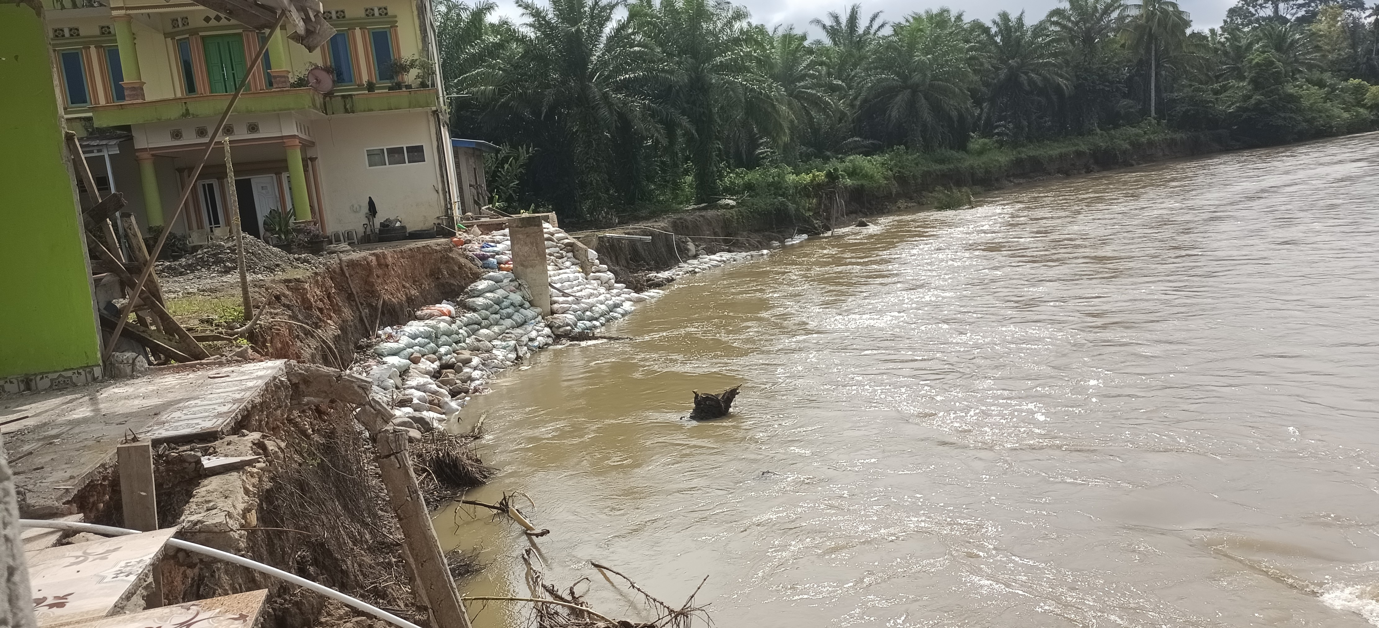  Abrasi Sungai Air Alas Seluma Melebar, Rumah Penduduk Deretan Sungai Terancam