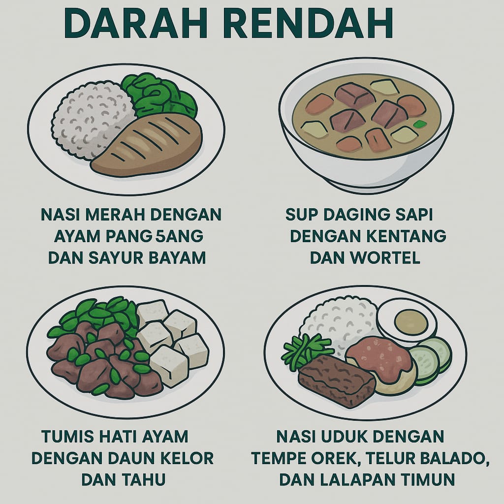 Menu Sehat Makan Siang Bagi Pengidap Darah Rendah: Enak, Bergizi, dan Menambah Energi