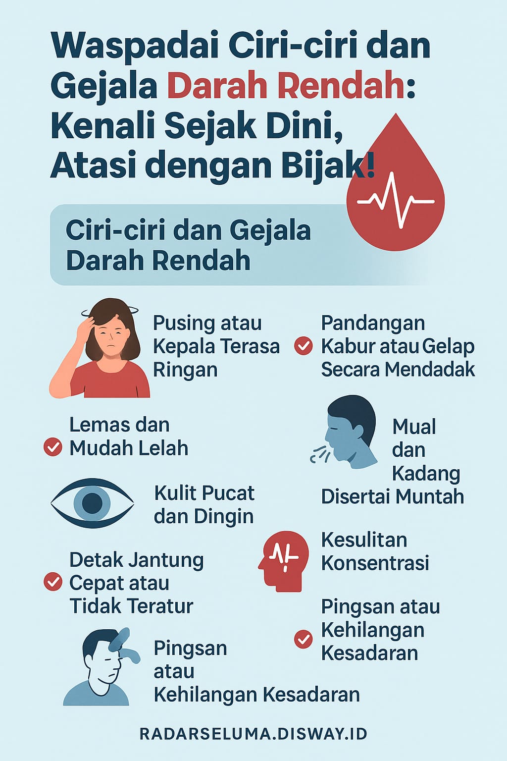 Waspadai Ciri-ciri dan Gejala Darah Rendah: Kenali Sejak Dini, Atasi dengan Bijak!