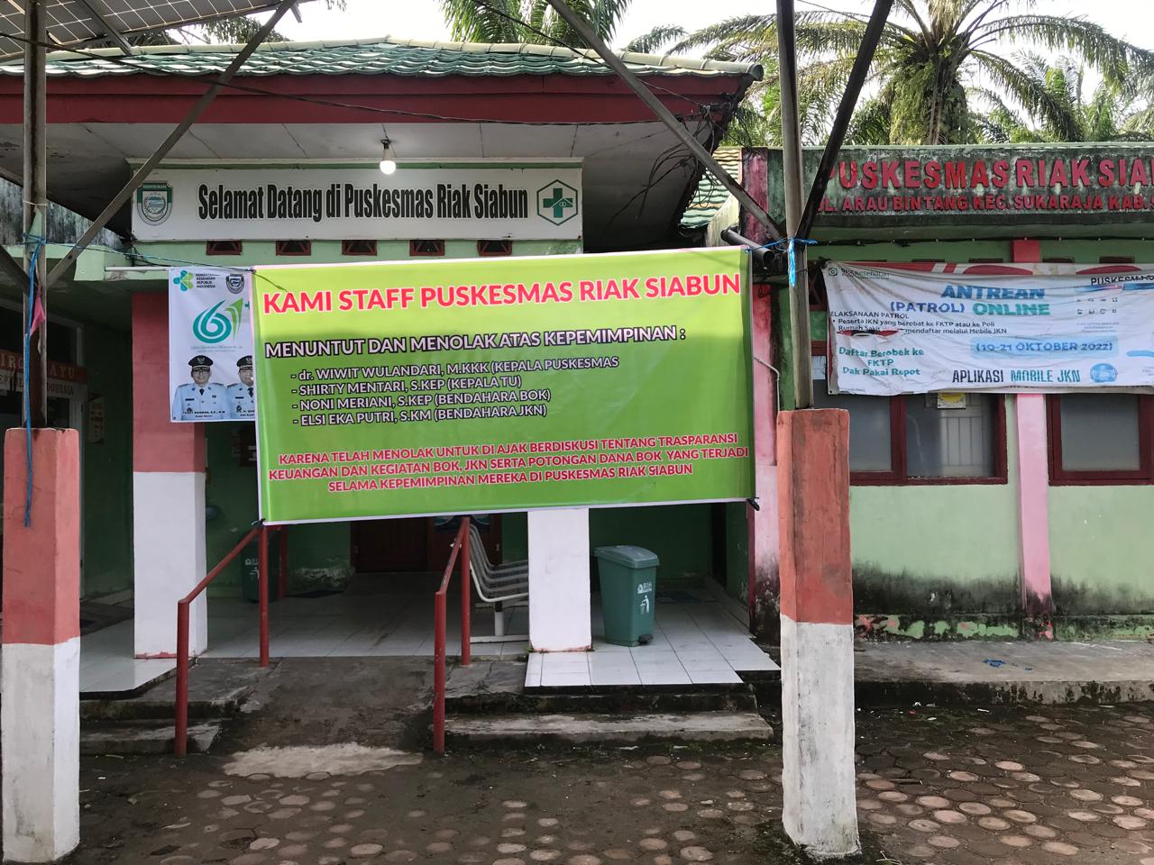 KTU Puskesmas Riak Siabun Klarifikasi Spanduk Penolakan, Akan Lapor Bupati Seluma