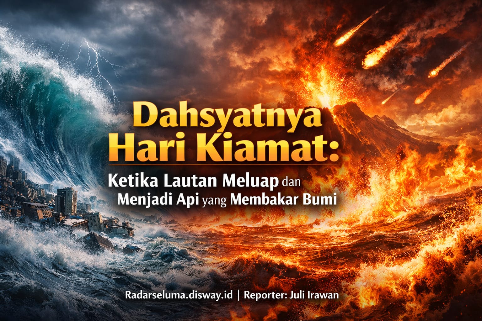 Dahsyatnya Hari Kiamat: Ketika Lautan Meluap dan Menjadi Api yang Membakar Bumi