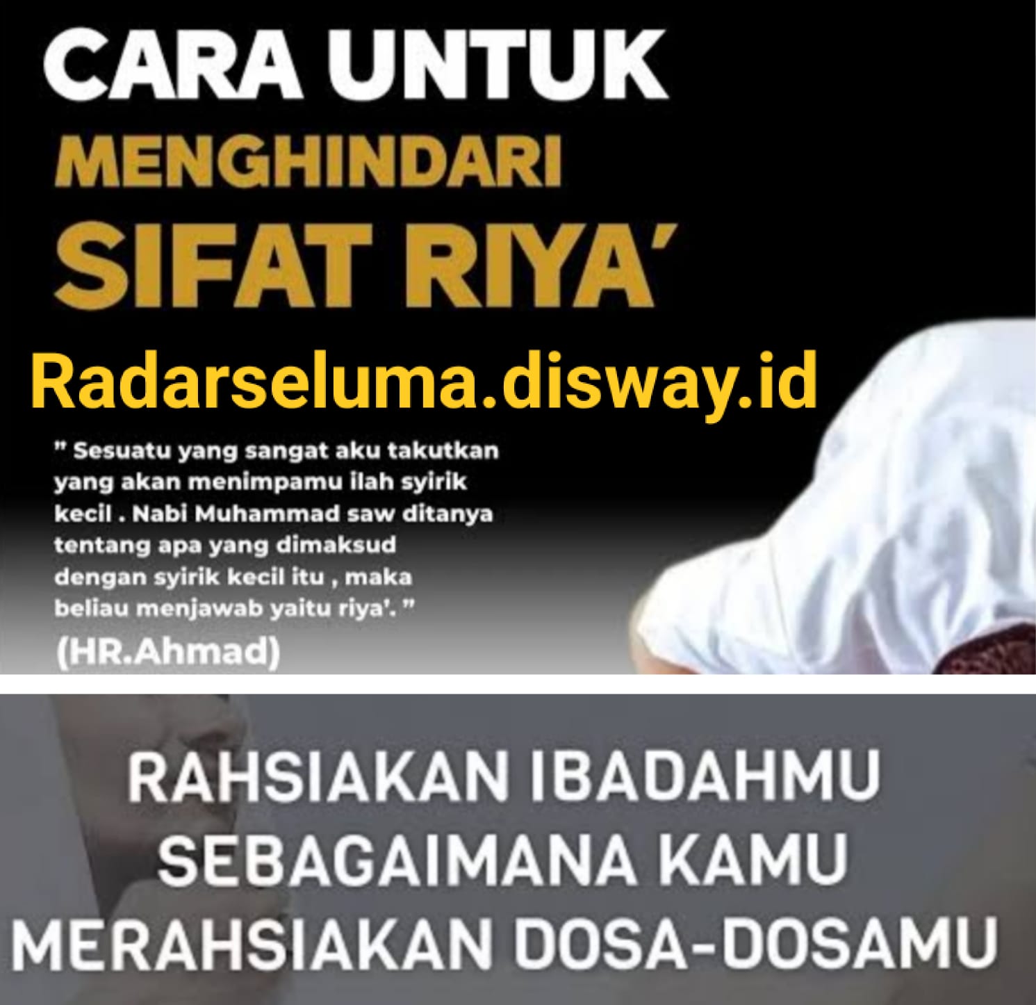 Tips Menghindari Penyakit Riya’ Dalam Bersedekah