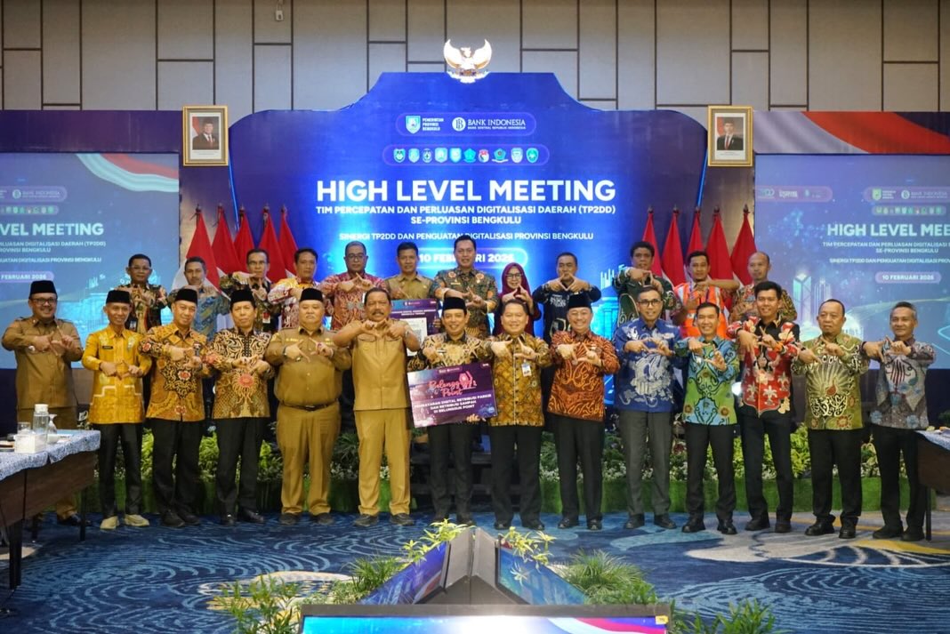  Wagub Ajak Kada Melek Digital, High Level Meeting TP2DD se-Provinsi Bengkulu