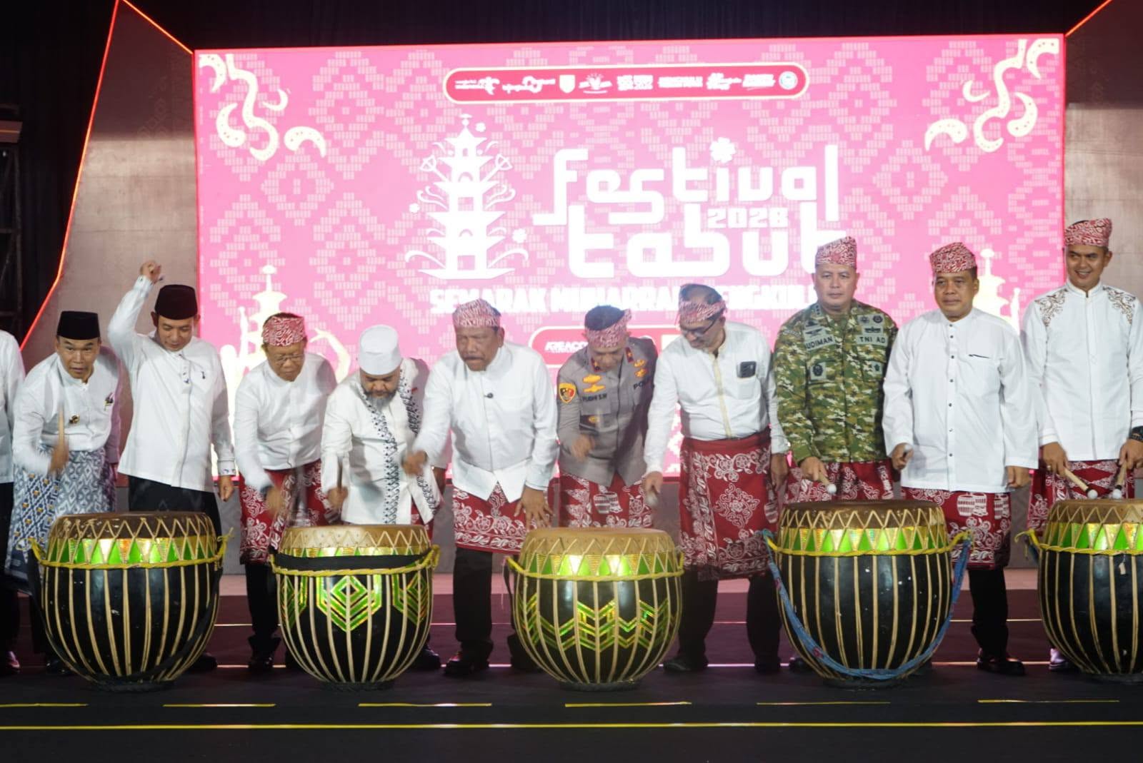  Festival Tabut 2026 Resmi Dibuka Gubernur, Akan Ada Event Baru “Semarak Merah Putih”