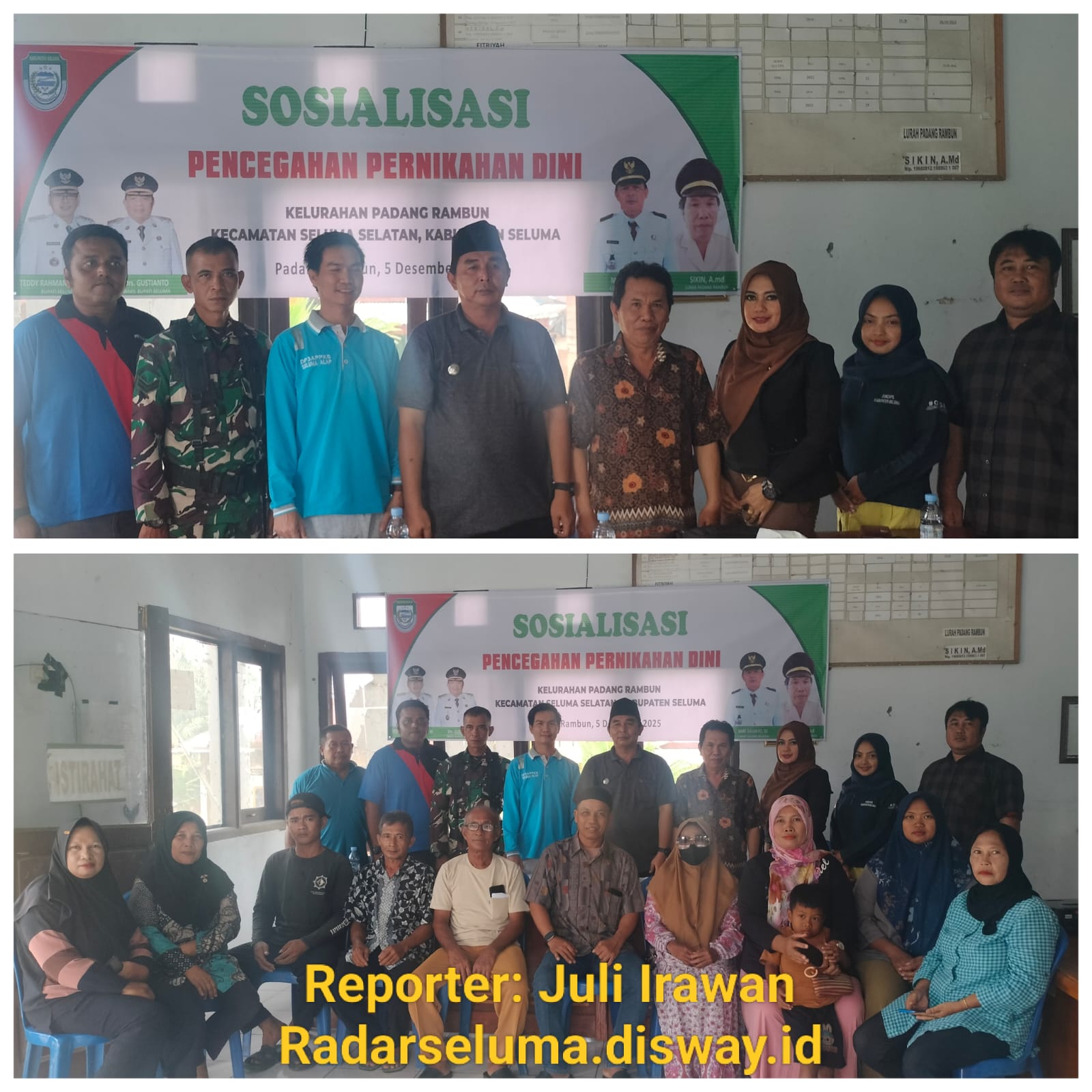 Sosialisasi Pencegahan Pernikahan Dini di Kelurahan Padang Rambun: Upaya Menjaga Masa Depan Generasi Muda