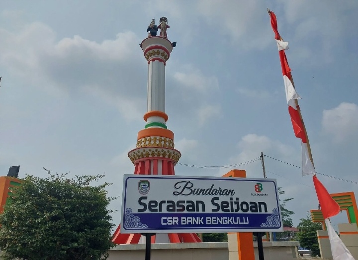 Tugu Sudah Dicantik, Vendor Diduga Belum Dibayar Bank Bengkulu