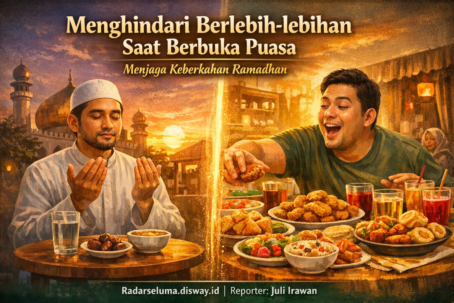 Hikmah Menahan Diri: Menghindari Berlebih-lebihan Saat Berbuka Puasa Agar Ibadah Ramadhan Lebih Bernilai di Si