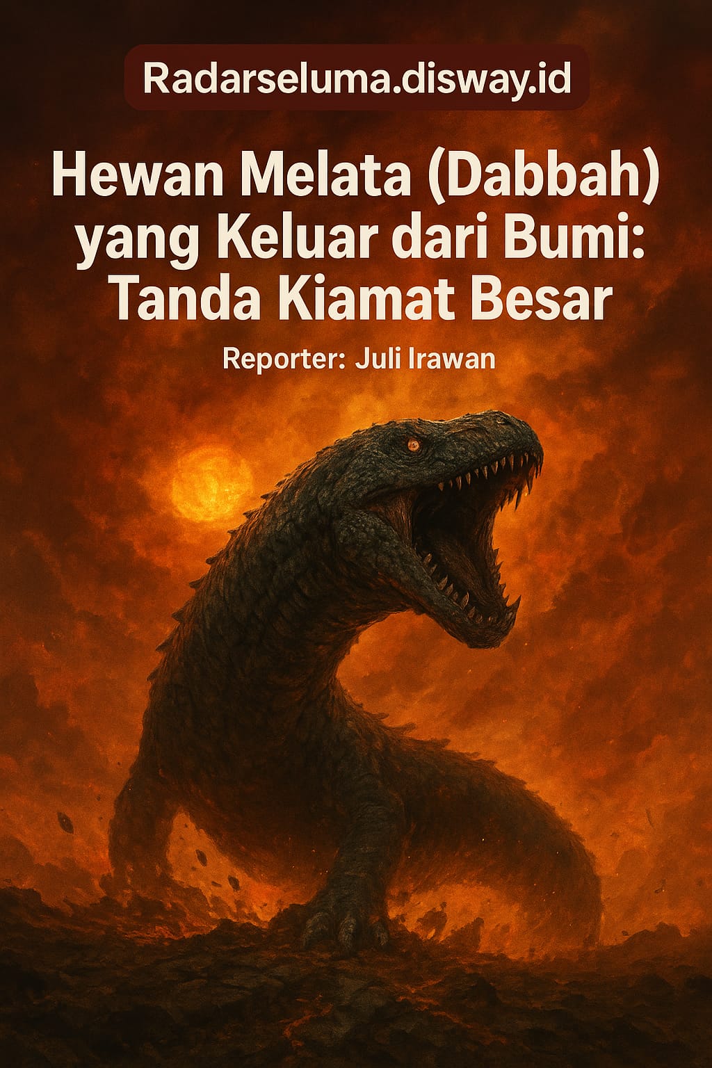 Hewan Melata (Dabbah) yang Keluar dari Bumi: Tanda Kiamat Besar yang Mengguncang Iman Umat Manusia
