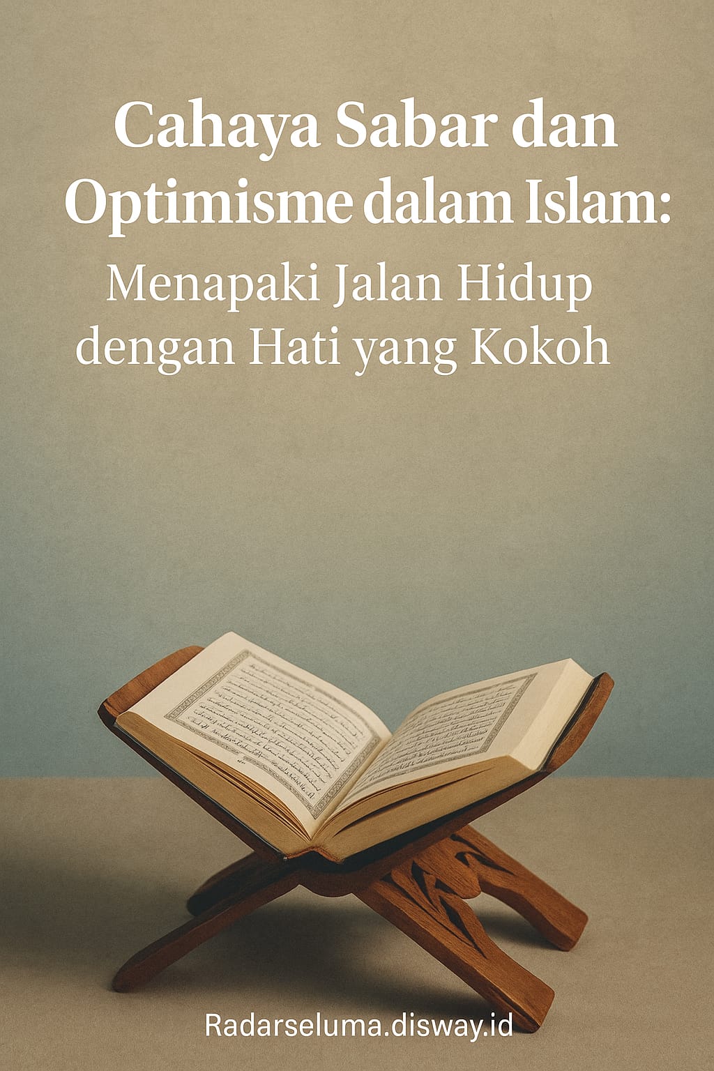 Cahaya Sabar dan Optimisme dalam Islam: Menapaki Jalan Hidup dengan Hati yang Kokoh