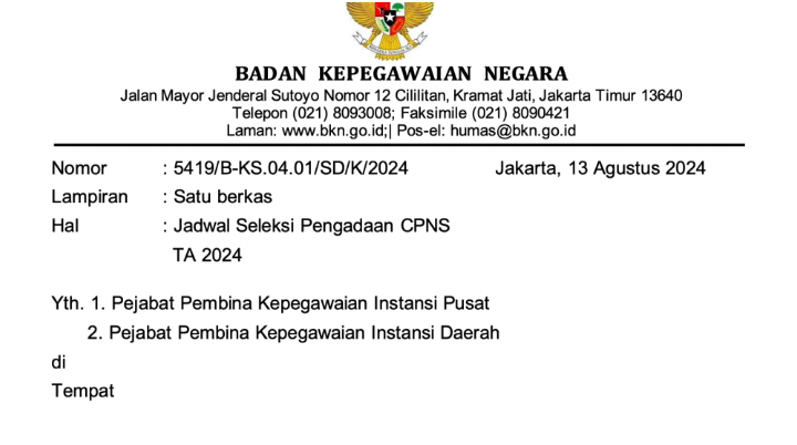 Akhirnya Tes CPNS 2024 Resmi Dibuka, Download Jadwal Lengkap Disini!