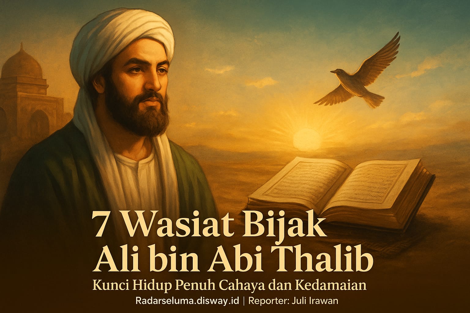 Tujuh Wasiat Bijak Ali bin Abi Thalib yang Menenangkan Hati: Kunci Hidup Penuh Cahaya dan Kedamaian