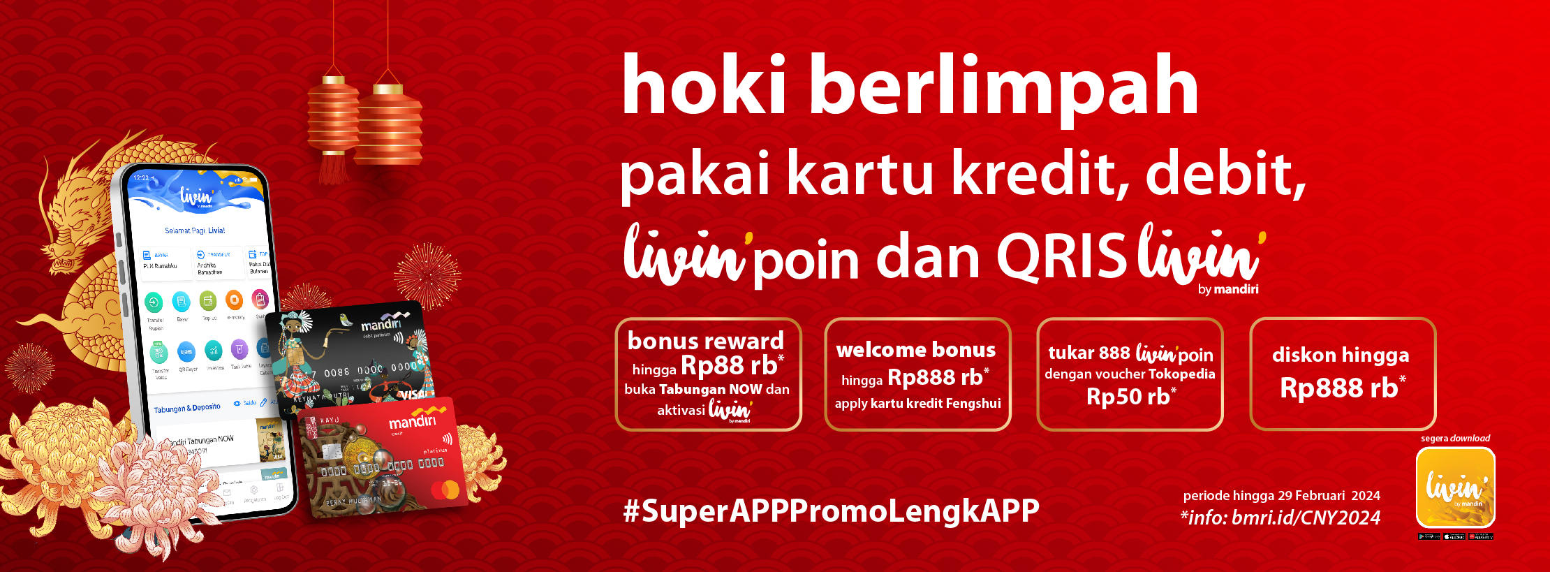  Program Promo Imlek 2024 di Bank Mandiri, Sampai 29 Februari 2024