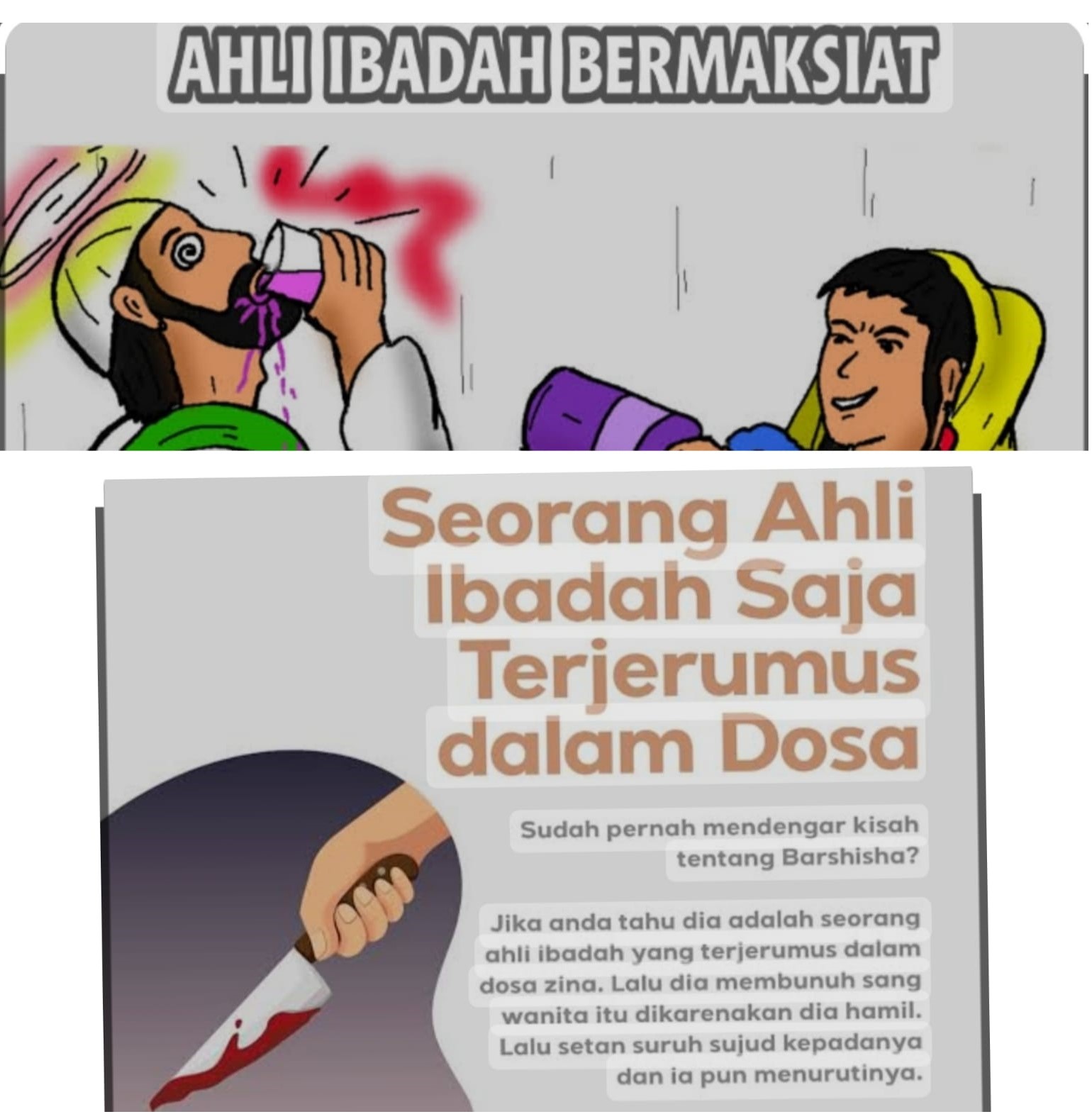   Akibat Miras, Seorang Ahli Ibadah Berzina dan Membunuh