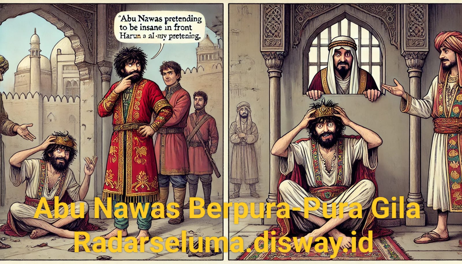 Kisah Abu Nawas Berpura-Pura Gila