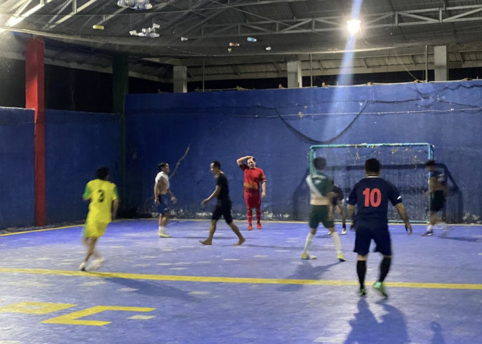 Turnamen Futsal Polsek Talo Cup 1 Memperingati Hari Bhangkaran Ke -78 Pembukaan Pertandingan PWI Vs Polsek 