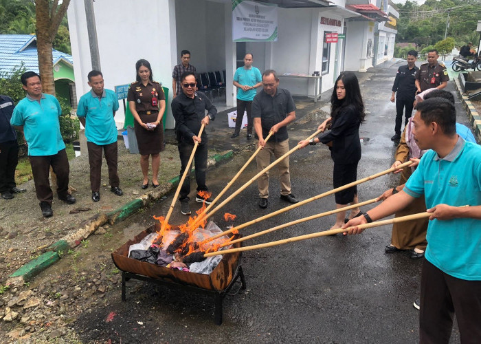 Kejari Seluma Musnahkan Barang Bukti dari 15 Perkara Setelah Berkekuatan Hukum Tetap