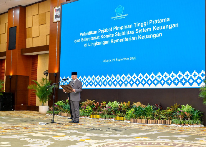 Menkeu Lantik 14 Pejabat, Penataan Jabatan Kemenkeu Masuki Tahap Akhir