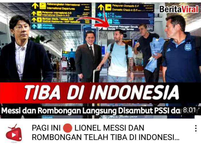 Lionel Messi Sudah Tiba di Indonesia?