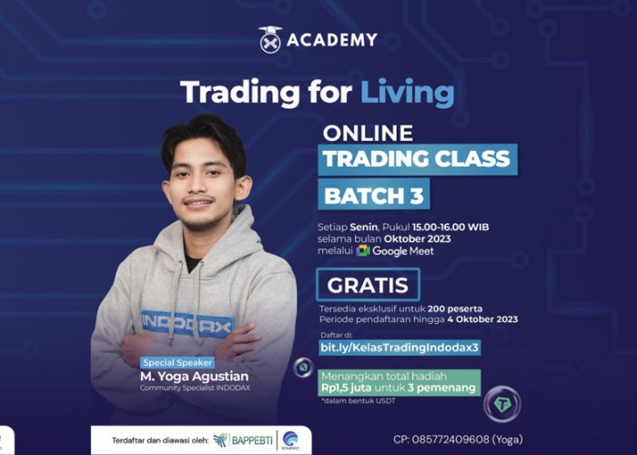 Trading for Living,  INDODAX Online Trading Class Batch 3