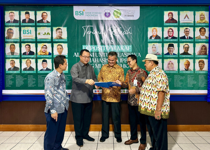   Deposito Wakaf BSI & Alumni IPB Capai Rp20 M, 165 Mahasiswa Sudah Terima Manfaat