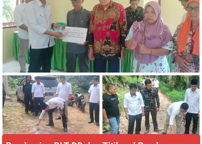 Desa Talang Beringin Salurkan BLT DD Tahap Satu dan Gelar Titik Nol Pembangunan Fisik Tahun 2025