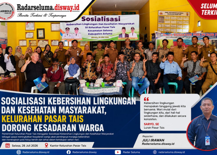 Sosialisasi Kebersihan Lingkungan dan Kesehatan Masyarakat, Kelurahan Pasar Tais Dorong Kesadaran Warga